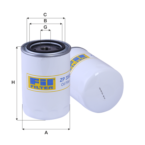 Filter ulja motora ZP3502C