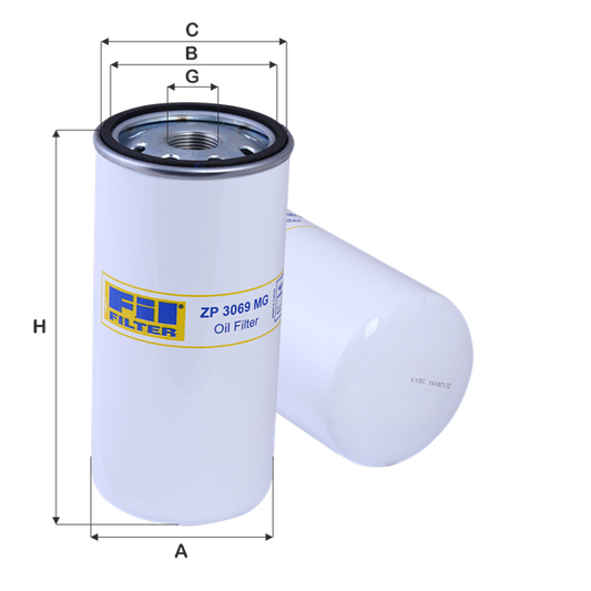 Filter ulja motora ZP3069MG